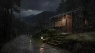 Soft Healing 🌧️ Gentle Rainfall Over Cabin for Deep Sleep and Serenity 🌿