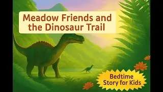 Meadow Friends and the Dinosaur Trail 🦕 | Magical Adventure Story for Kids | Friendship & Discovery