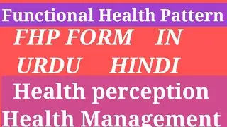 Functional Health Patterns (FHP Form) in Urdu I Hindi