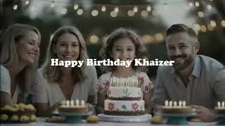 KHAIZER Happy Birthday Song | Happy Birthday KHAIZER