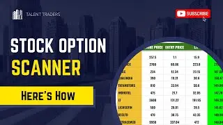 Stock Option Scanner: Find the stock option trades with google sheet scanner