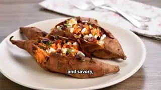 Support Your Gut Health | Stuffed Sweet Potatoes (Savory Dinner Style)