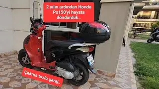 Yaklaşık 2 yıl garajda yatan Honda Ps150i ne durumda ?? | çakma tozlu garaj 😅 Ethem abiye selam 😄