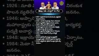 May 14 &ndash; Important Events & Famous Birthdays | History Facts #todayinhistory #ytshorts