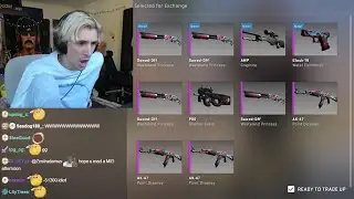 xQc does a fire serpent trade up contract