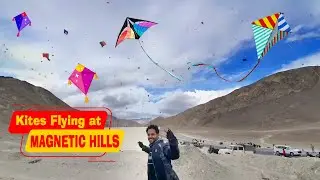 KITES FLYING AT MAGNETIC HILL | LAMAYURU TO LEH | LEH LADAKH ADVENTURE 2022 | BIKE RIDE | EP 03