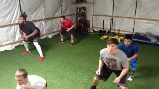 Crossover step to lateral shuffle