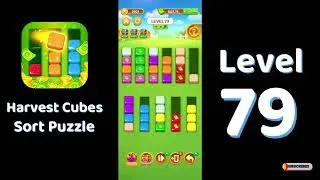 🎮 Harvest Cubes Level 79 Walkthrough 🌱🧩 | Relaxing Sort Game | Solutionguruji