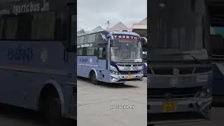 BANGALORE TO HYDERABAD TGSRTC LAHARI AC SEATER CUM SLEEPER #update #rtcbusjourney #subscribe #now
