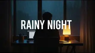 Late Night Focus Music with Soft Rain Ambience – 1 Hour
