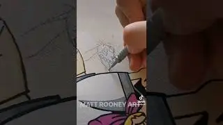 Drawing Ren & Stimpy Quick Sketch #art #satisfying #shorts