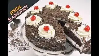 ব্ল্যাক ফরেস্ট কেক -চুলায় তৈরী চকলেট কেক |Easy Black Forest Cake without Oven |Birthday Cake Bangla