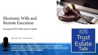 Electronic Wills and Remote Execution