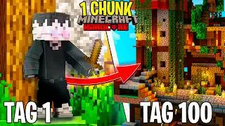 Ich überlebe 100 Tage in Minecraft HARDCORE auf einem EINZIGEM Chunk (DUO)
