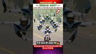 😱Goosebumps Bike Stunt at Republic Day Parade 🇮🇳🔥#shorts #viral #army