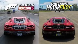 Forza Horizon 5 vs The Crew Motorfest - Lamborghini Revuelto Sound Comparison