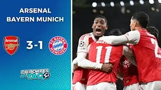 🔥 En el duelo de L&Iacute;DERES, el ARSENAL derrot&oacute; 3-1 al BAYERN MUNICH en la CHAMPIONS LEAGUE