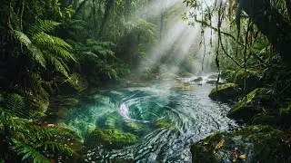 HYPNOTIC NATURE: 1 Hour of Swirling Water Sounds & Relaxing Music (No Talking)