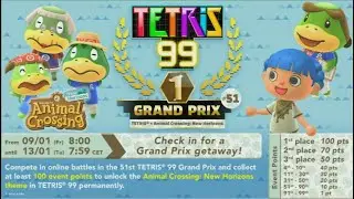 Tetris 99 x Animal Crossing