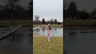 Winter rules: use the ice, find the land keep playing #golf #golfswing #ice #winter #golfinstruction