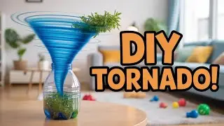 DIY Tornado Science Experiment For Kids | Weather Lesson