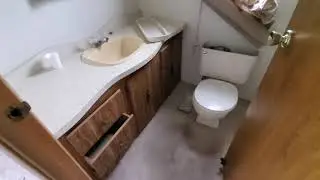 Abandoned mobile home