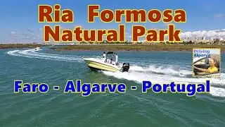 Sailing in Ria Formosa Natural Park (Algarve Portugal) The views to Faro, islands, canals 9/2021 HD