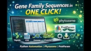 Genome-Wide  Analysis: One-Click Sequence Retrieval Using Python | Phytozome & ProtParam Automation
