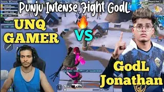 Unq gamer vs GodL Jonathan🔥Intense fight | Unq Gamer vs Girl Gamer🥰| Unq Gamer Highlights