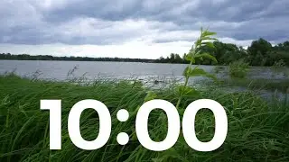 10 Minute Meditation Timer With Music. Sounds of frog, bird, water, wind. Sounds of summer nature