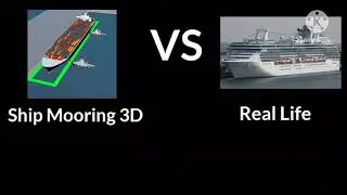 Ship Mooring 3D VS Real Life
