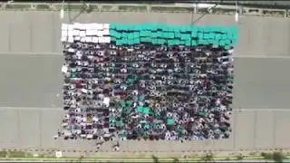 Formation of Human Flag at Arfa Software Technology Park
