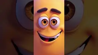 😂 Funny Cartoon Face Tongue & Wink Animation | Viral 3D Short