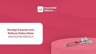 Seringa Carpule com Refluxo Colors Rosa MAGAZINE M&Eacute;DICA
