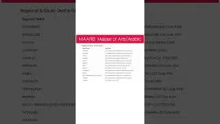 IGNOU MAARB: Master of Arts(Arabic)Full Detail, Eligibility, Fee, Subject etc #ignou #arabiclanguage