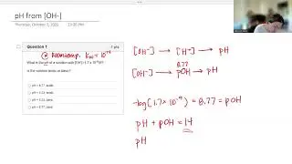 16.4 Calculating pH from [OH-]