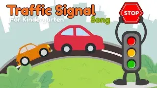 🚦Traffic Signal Rhyme for Kids | Learn Red, Yellow & Green Lights | Stop, Wait, Go@KidCastle-fun