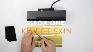 Xbox ONE KINECT Skin Wrap - Install / Review - Brushed GOLD