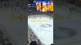Gustav Nyquist ties the game Sweden&rsquo;s 1st goal of the game
