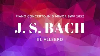 Filip Pinczewski & Altra Volta quartet - J. S. Bach Piano Conc. in D Minor BWV 1052 - III Allegro