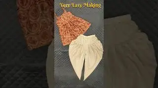 Doti Pant Cutting and Stitching | 5 years baby girl doti pant | Vary easy making #diy #beautiful
