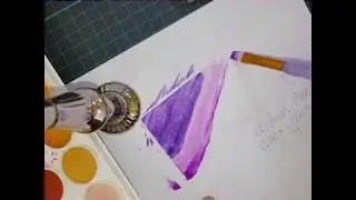 Watercolor Calligraphy Envelope