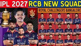 IPL 2027 | Royal Challengers Bangaluru New Squad | RCB Squad 2027 | 2027 RCB Squad | RCB 2027 Squad