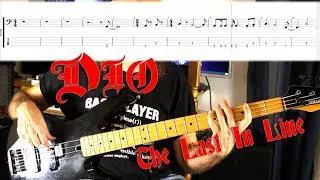 Dio - The Last In Line - Bass Backing Track (No Bass) with Tab and Score