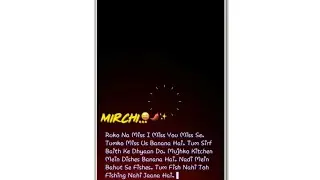 DIVINE - MIRCHI Rap Song 😜 ll New Black Screen Instagram Status ll V K Creations