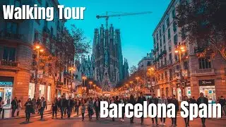 Barcelona Walking Tour 🇪🇸 | Gaudí Architecture & Historic City Walk | 4K 2025