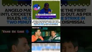 Angelo Mathews 🤯💔 Time Out First Ever Wicket #worldcup #cricket #bangladesh #srilanka #viral