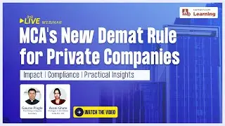 #TaxmannWebinar | Новое правило MCA о налоге на имущество для частных компаний