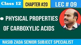 Physical properties of Carboxylic Acids || Pashto @NASIBZADASSS