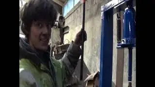 How to make a metal press out of scrap do-it-yourself cheap 20 tonne easy step by step instructions